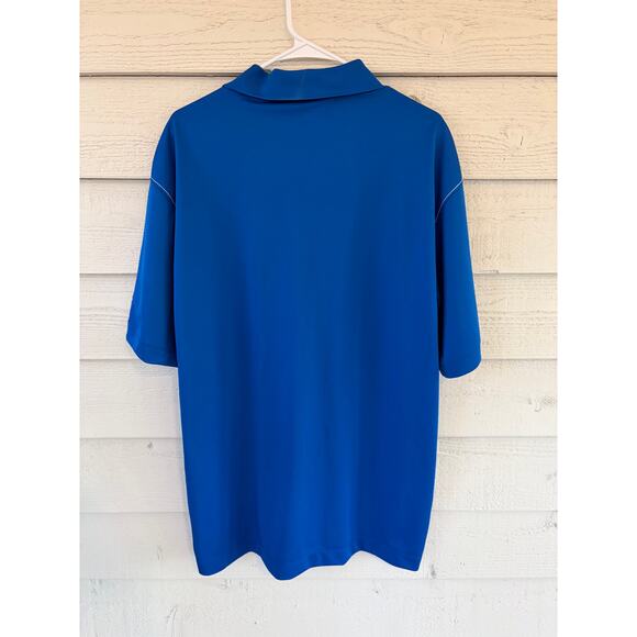 Nike Golf Dri-Fit Blue Polo Shirt XL Embroidered Athletic Golf Mens - Picture 7 of 7